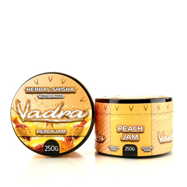 Vadra Herbal Shisha 250g – Peach Jam